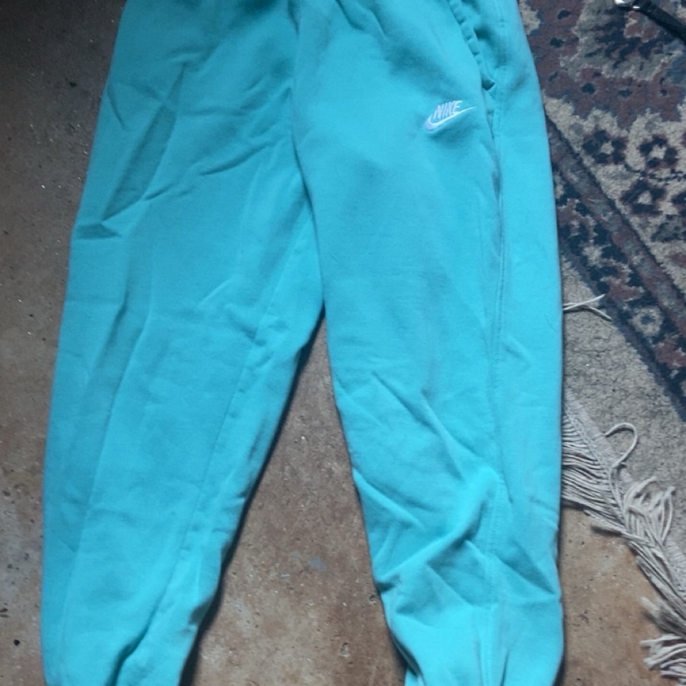 Nike Blue Jogger Sweatpants with Elastic Waistband